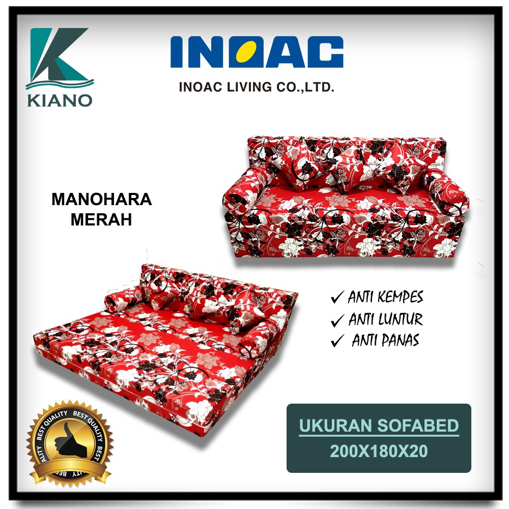 SOFABED INOAC Ukuran (200x180x20) / SOFABED INOAC ORIGINAL EON LG D.23