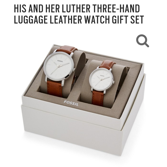 JAM TANGAN COUPLE FOSSIL ORIGINAL - BQ2397SET