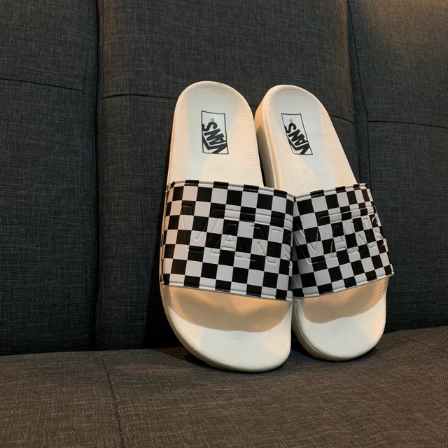 vans white slides