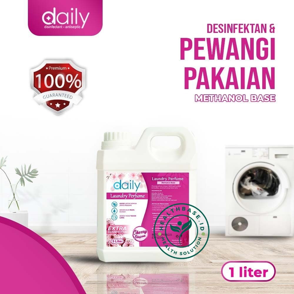 PEWANGI PAKAIAN BAJU GRADE A DAILY PARFUM LAUNDRY EXTRA DISINFECTION 1 LITER CHERRY BLOSSOM
