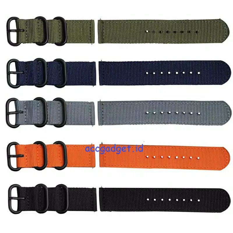 Tali Strap untuk Realme Watch Gen 1 (kotak) / Samsun Active 1 42mm 2019 - Zulu Nylon NYL20 Strap