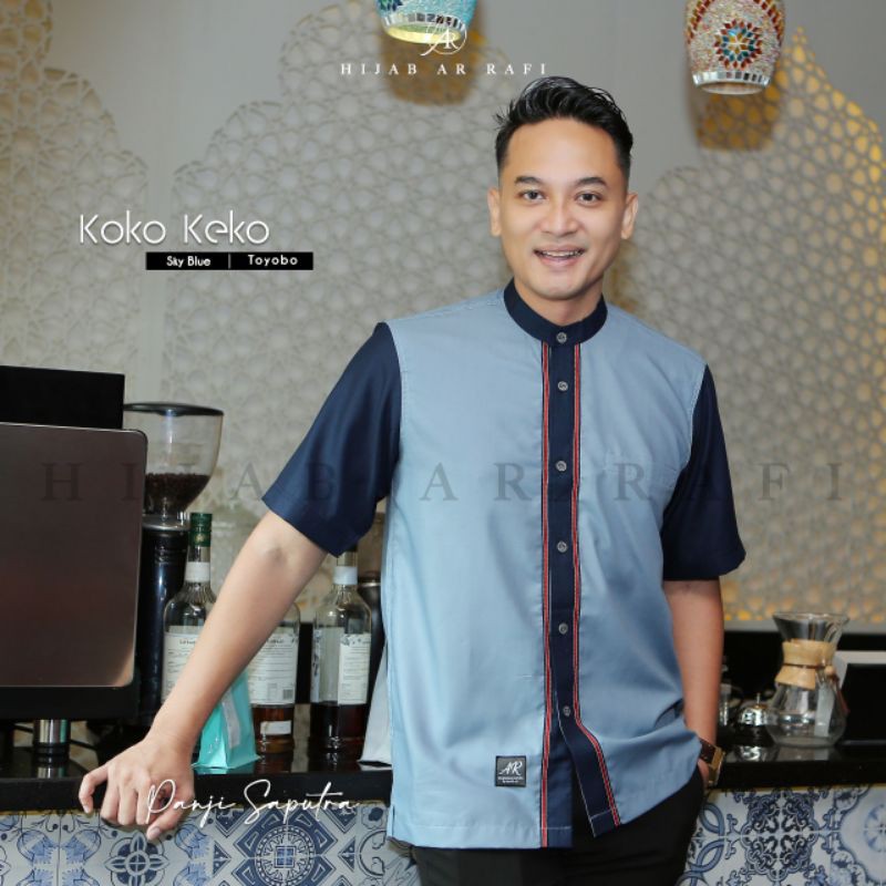 KOKO PRIA DEWASA ARRAFI √ KOKO KEKO LENGAM PENDEK KOMBINASI (Anniha Collection)