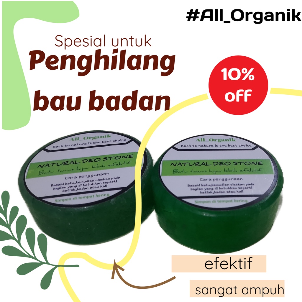 Tawas hijau deodorant sangat ampuh dan lebih efektif menghilangkan bau badan seharian