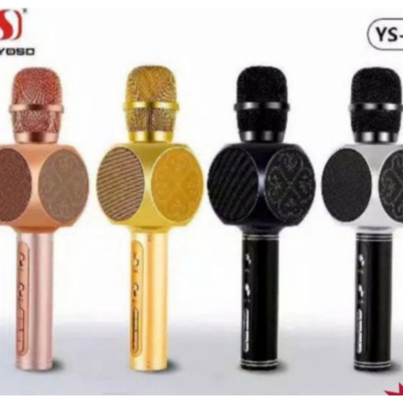 Mic Karaoke Bluetooth Ys63 - Mic Smule YS 63 - Mix YS63 Microphone - Hitam