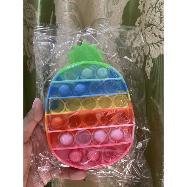POP IT Rainbow karakter BT21 ice cream mobil dino - Hadiah kado Mainan Anak-Nanas