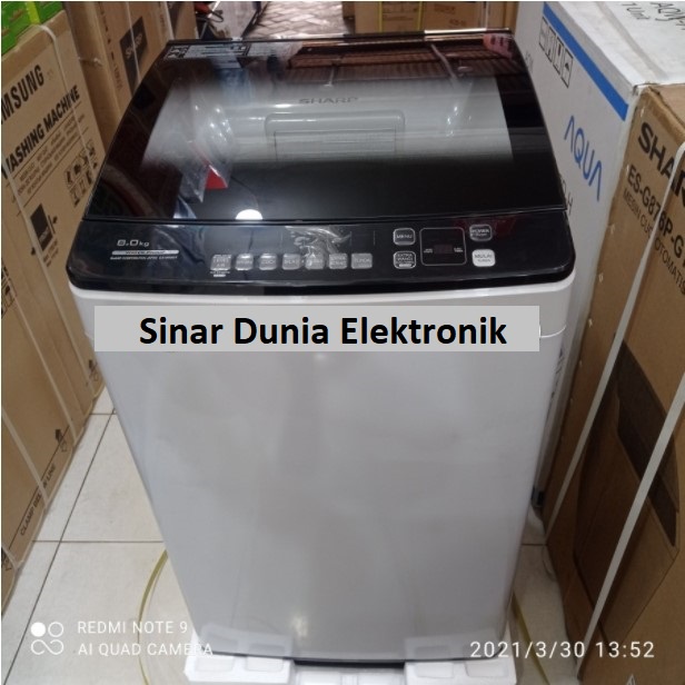 SHARP Mesin Cuci 1 Tabung 8Kg 320Watt ES-M8000T ESM8000T M8000T