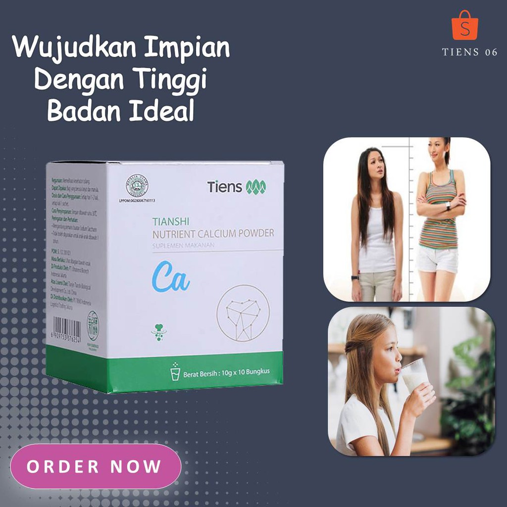 

TIANSHI NUTRIENT CALCIUM POWDER Tiens Kalsium Tulang kalsium high susu bubuk tinggi badan