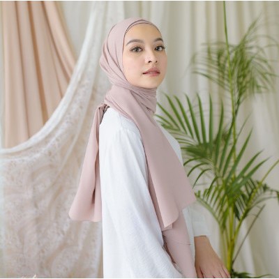 Jilbab Pashmina Sabyan Kerudung Pasmina Diamond Crepe Pinggir NECI BISA COD