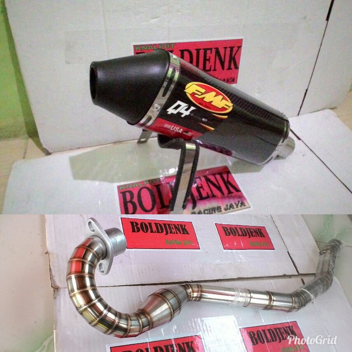 Knalpot racing CRF 150 KLX150 DTRACKER fmf carbonee