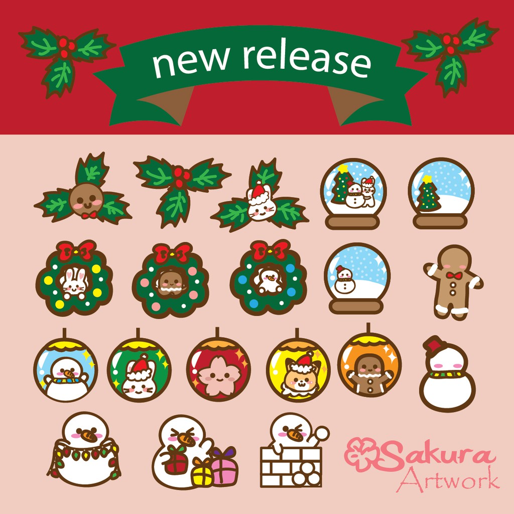

Sticker Planner Bujo Xmas SAKURA ARTWORK