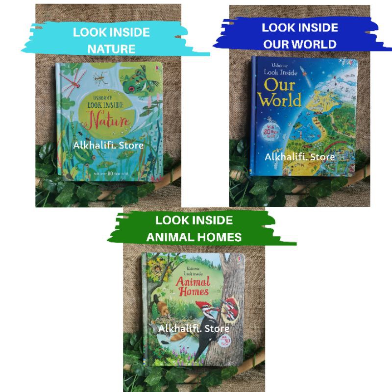 Jual look inside usborne nature, our world dan animal homes | Shopee  Indonesia
