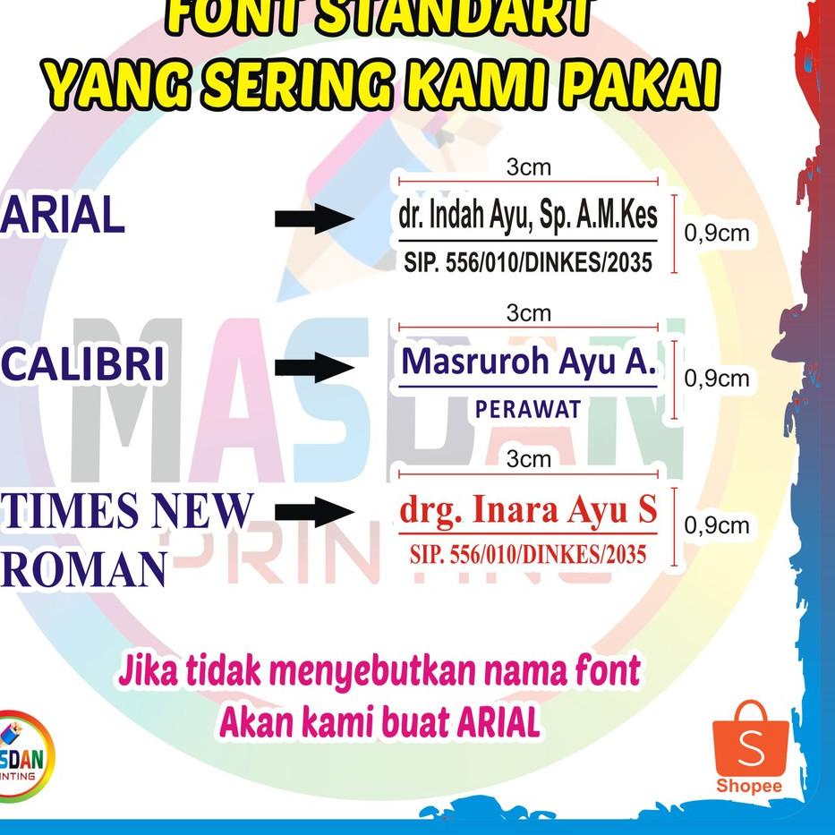 

5.5 Promo Brand/5.5 Promo >>/【Original✔️】/Mall✔️/「BIG SALE」 STEMPEL NAMA DOKTER PERAWAT BIDAN LUNAS CUSTOM GANCI ✨MEGA ⚡ALE✨