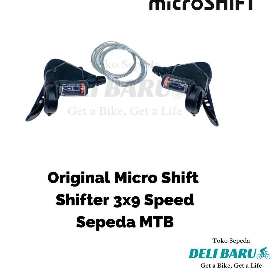 shift Shifter 3 x 9 speed sepeda MTB, lipat 