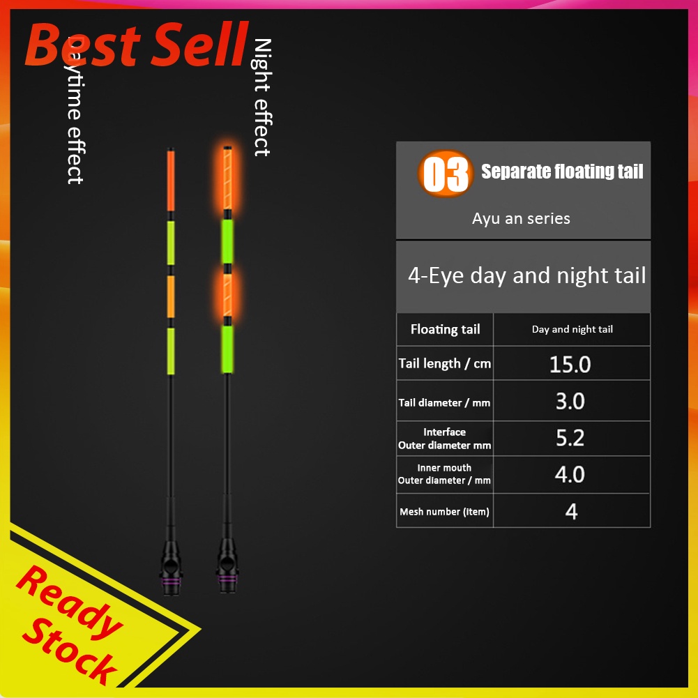 Smart Luminous Float Tail Night Sensor Color Change Electric Fishing Float