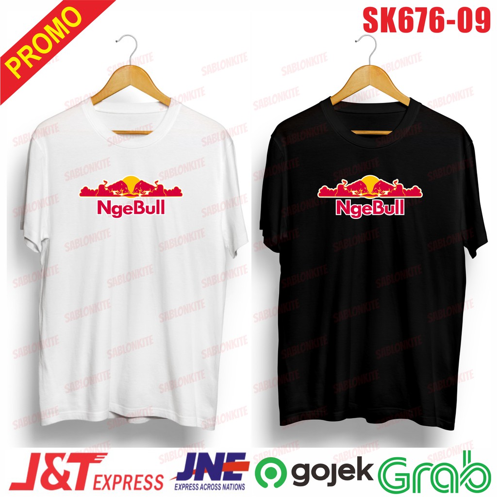 murah!!! kaos plesetan NGEBULL unisex sk 676 combed 30s