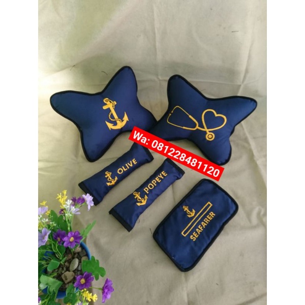 bantal mobil jangkar pelaut / carset stetoskop / bantal leher jangkar kapal