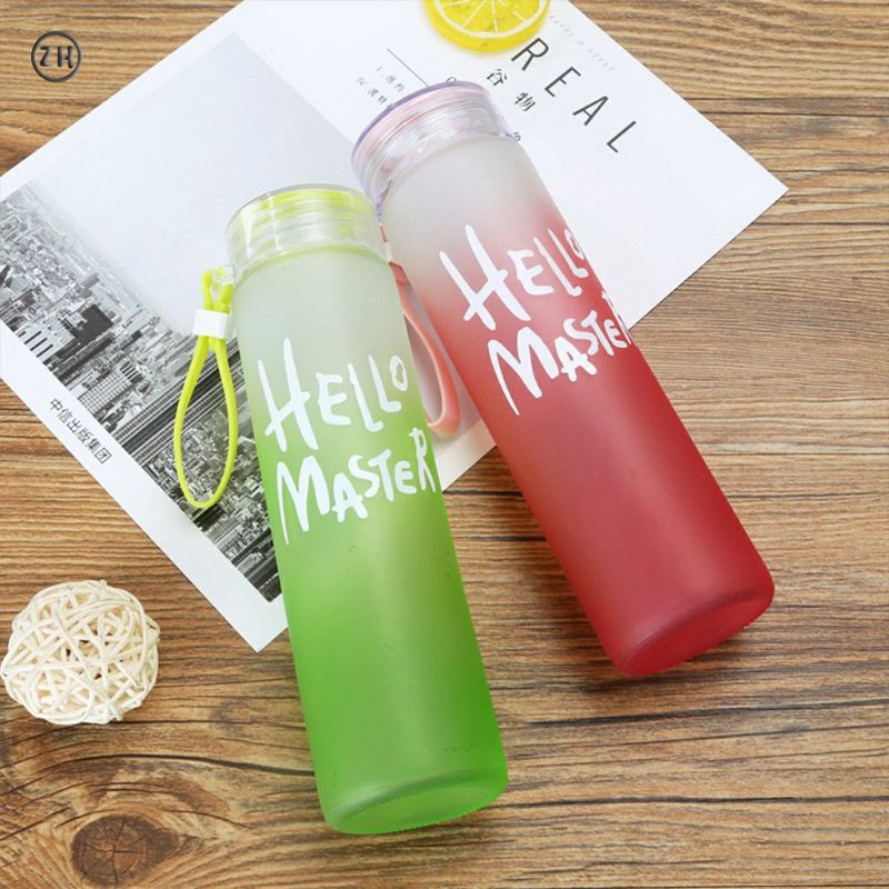 Botol Minum Kaca Hello Master Good Quality