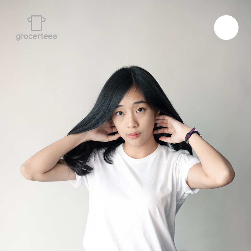  Kaos  Polos  Putih Grocertees Unisex Shopee Indonesia