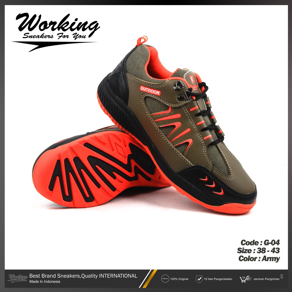 Working Sneakers For You Sepatu Hiking Pria G-04