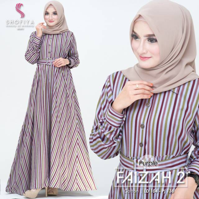 DRESS MUSLIM FAIZA2 by SHOFIYA DRESS MUSLIM MODERN