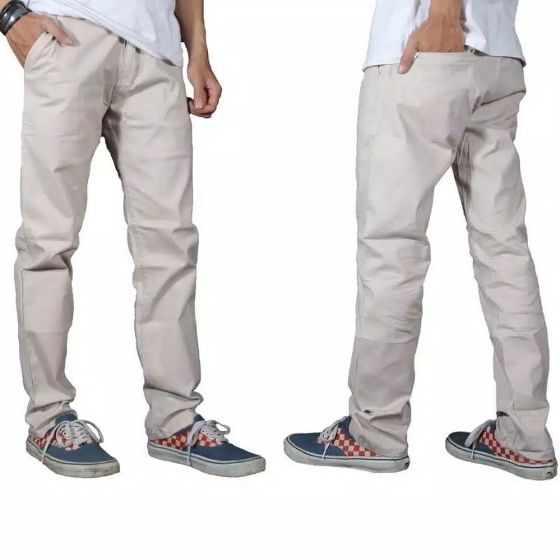 Celana Chino Standar Formal Panjang Pria Celana Cino Cowok Premium longgar