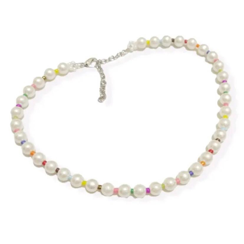 Senada Victory Kalung Mutiara Choker Beads Korea Unik Aksesoris Fashion Wanita SK072
