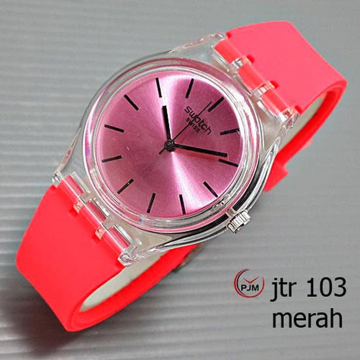 Jam Tangan Swatch / Jtr 103 Merah