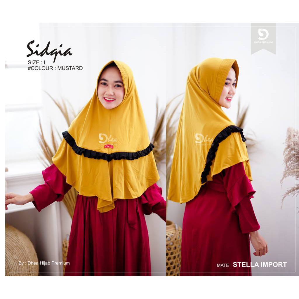 SIDQIA HIJAB PREMIUM DHEA HIJAB OPRIGINAL