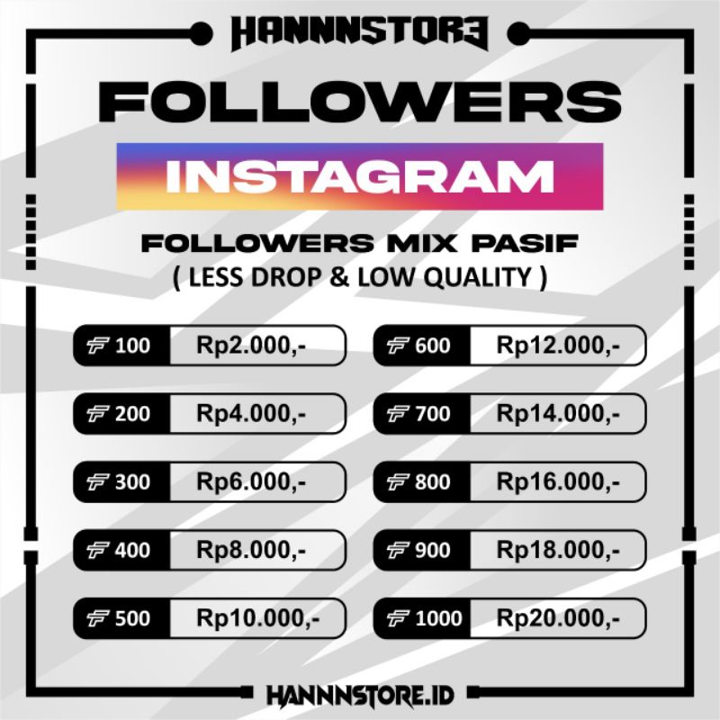 [Digital] FOLLOWERS INSTAGRAM MIX BULE