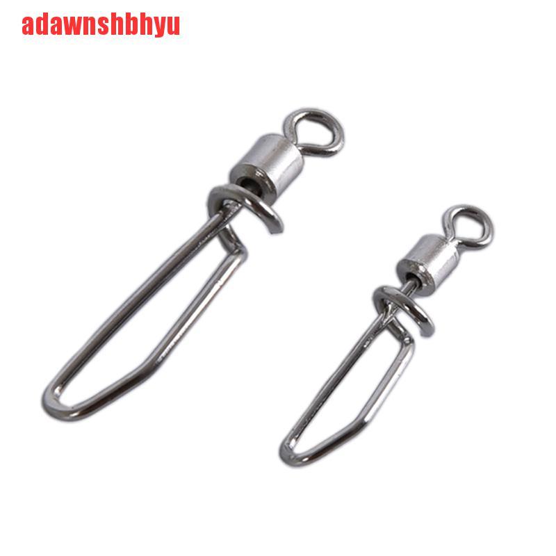 (adawnshbhyu) 50 Pcs Kili-Kili Swivel Konektor Umpan Pancing