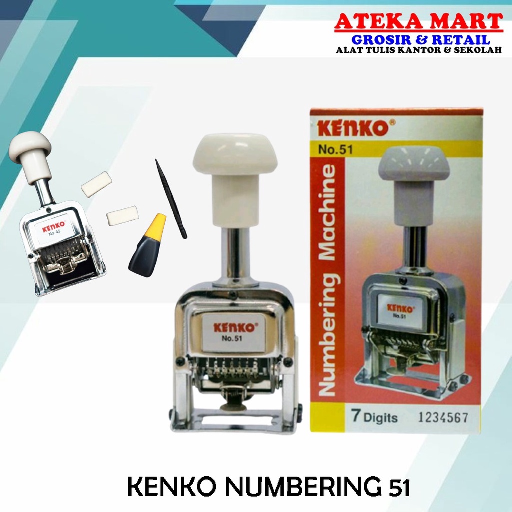 

KENKO NUMBERING 51/MESIN NOMOR OTOMATIS 7 DIGIT