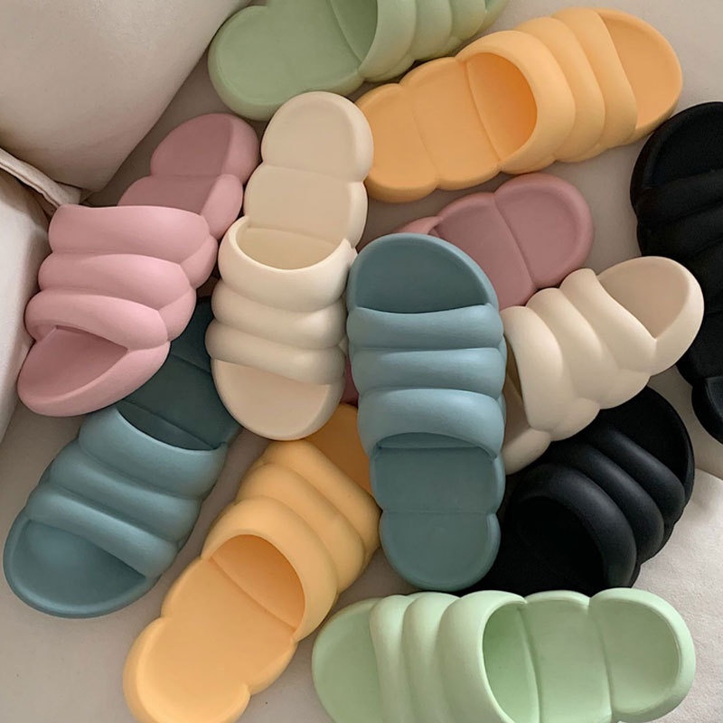 Sandal Wanita Rumah Berkualitas EVA Sandal Kamar Mandi Berbahan Empuk Sandal Jelly Wanita Slip On
