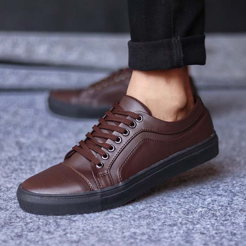 SEPATU SNEAKERS PRIA SEKOLAH KULIAH DEWASA MR JOE BOAS KULIT  CASUAL FORMAL SNEAKERS PRIA KERJA KANTOR GURU PNS PESTA RESMI NYAMAN || SNEAKERS PRIA PANSUS ORIGINAL MURAH BERKUALITAS 2022