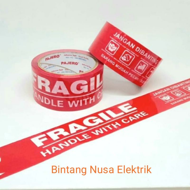 You Lian Fragile Tape/ Lakban Fragile/ Fragile Plakband/ Isolasi Fragile