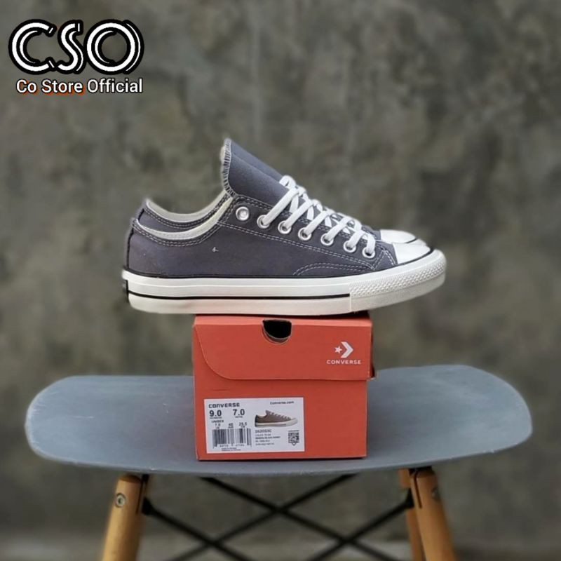 Converse 70's Low Grey Black Egret Original Premium