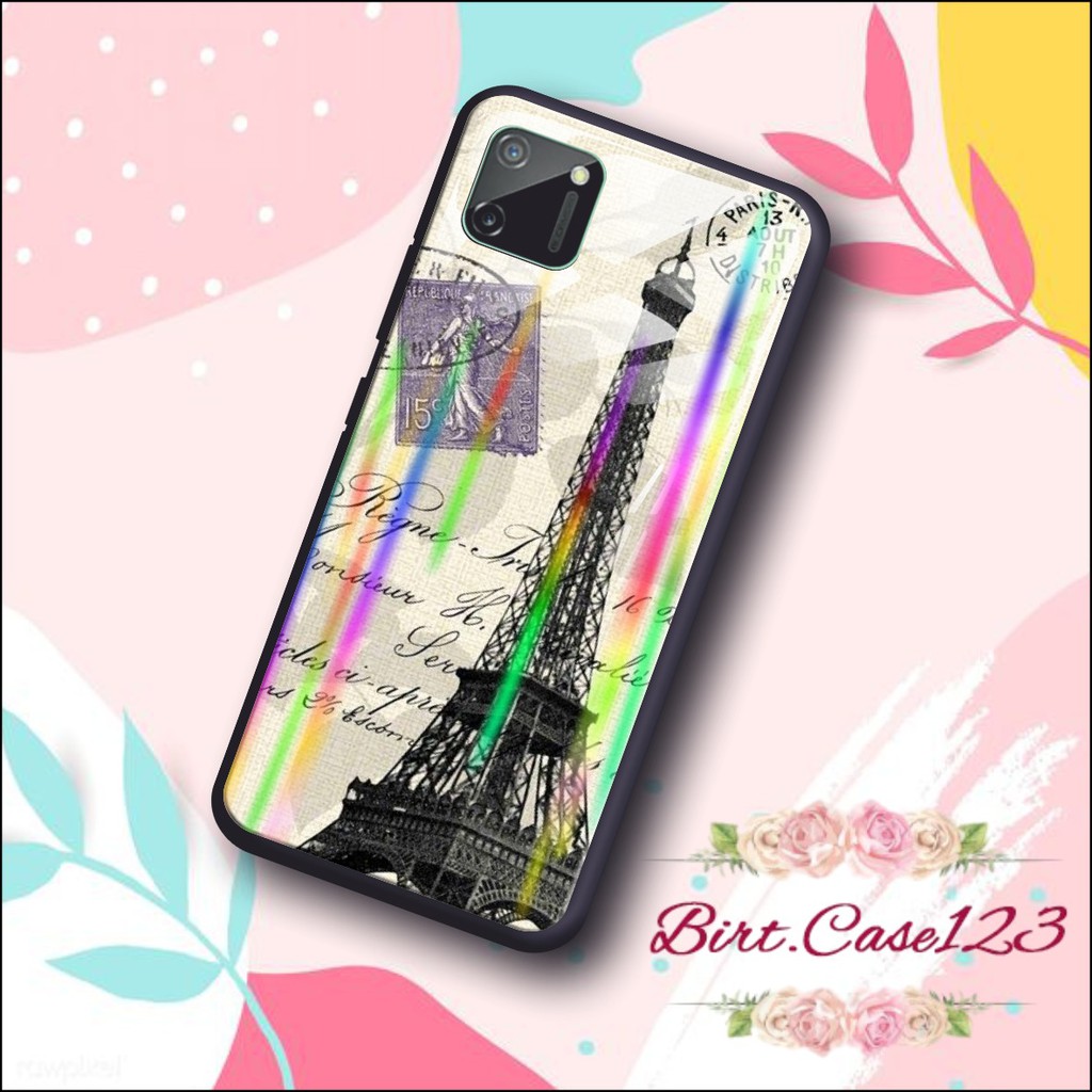 back case glass aurora PARIS Oppo A3s A1k A5 A9 2020 A7 F9 A5s A31 A52 a53 A92 A37 A57 A59 A71 BC173