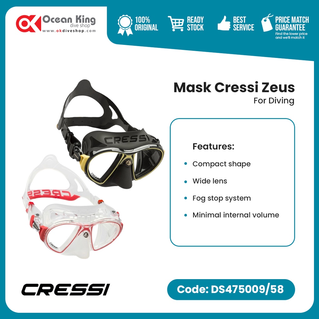 Mask Cressi Zeus - Perfect for Diving