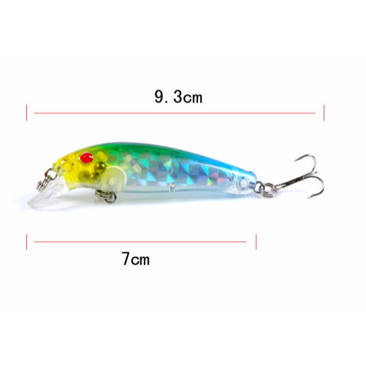 UMPAN IKAN TIRUAN WARNA WARNI PANJANG 7CM MINNOW