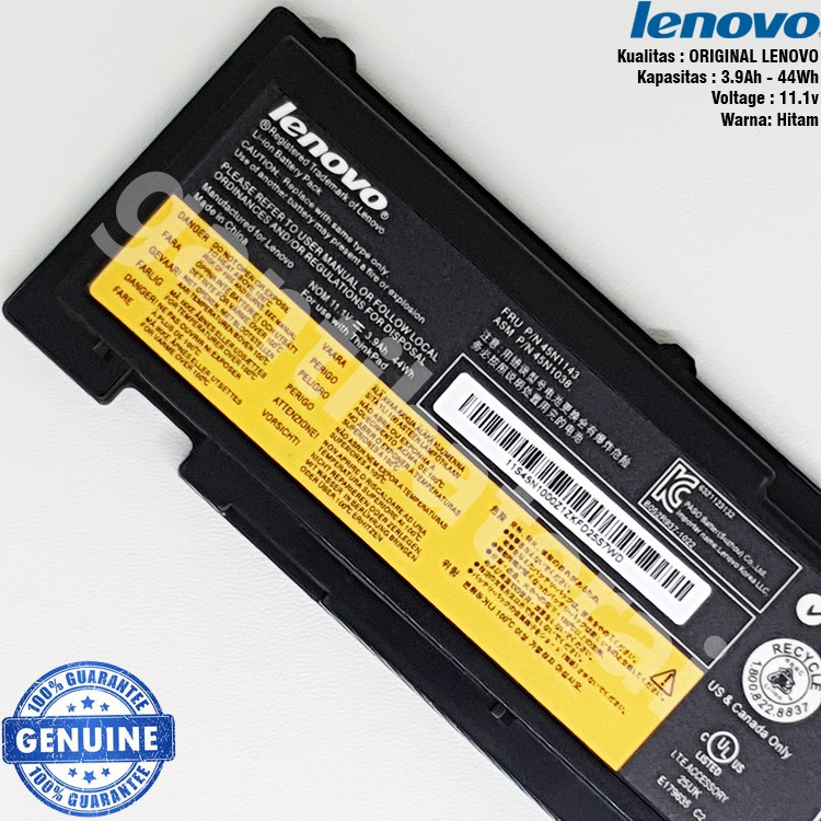 Baterai Lenovo Thinkpad T420S T420Si T430S T430Si