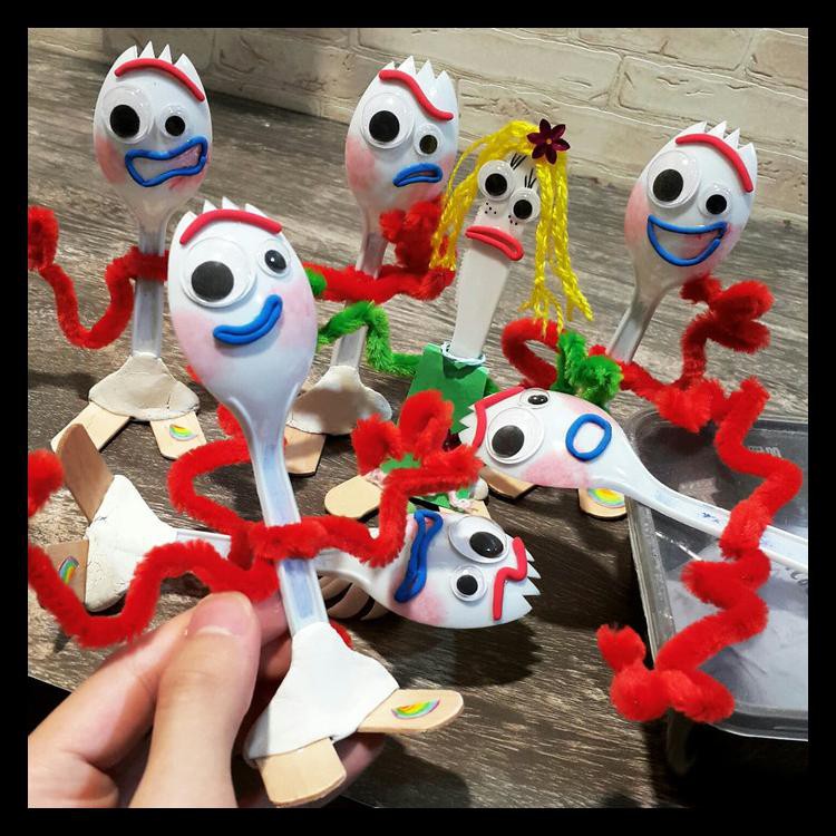 Jual Forky Kit Spork Toy Story 4 Woody Handmade Craft Diy Figure Disney