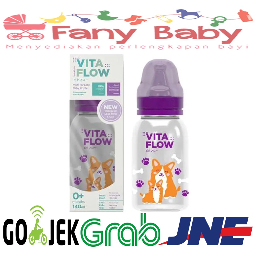 Vita Flow (140ml) Multi Purpose Baby Bottle PP