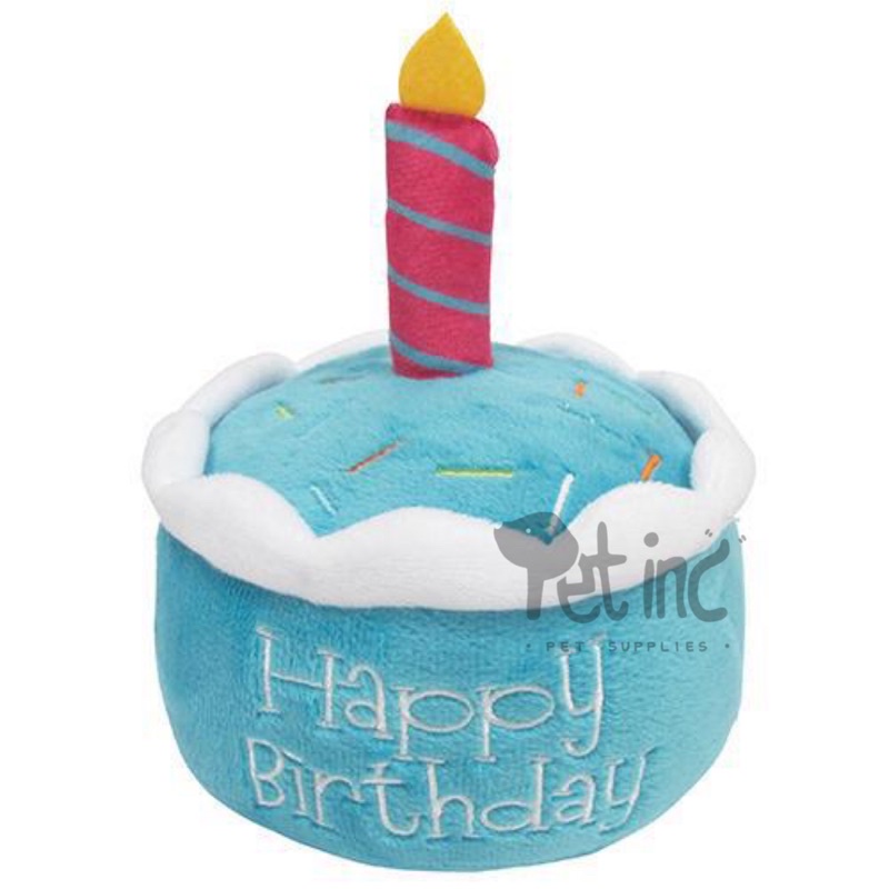 Pet birthday tart cake squeaky toy