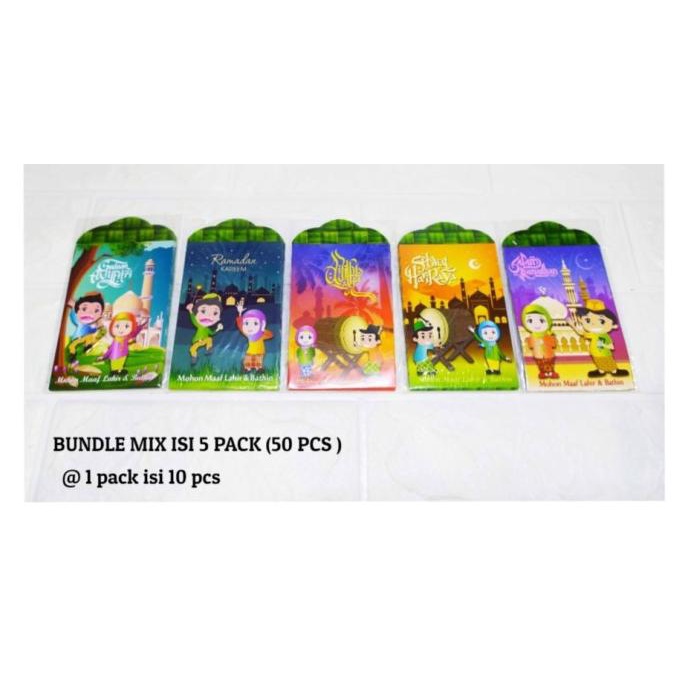 

(5 pack) Angpao Lebaran SEDANG Bundle Mix ANAK SOLEH Idul Fitri duniahand1 Ayo Order