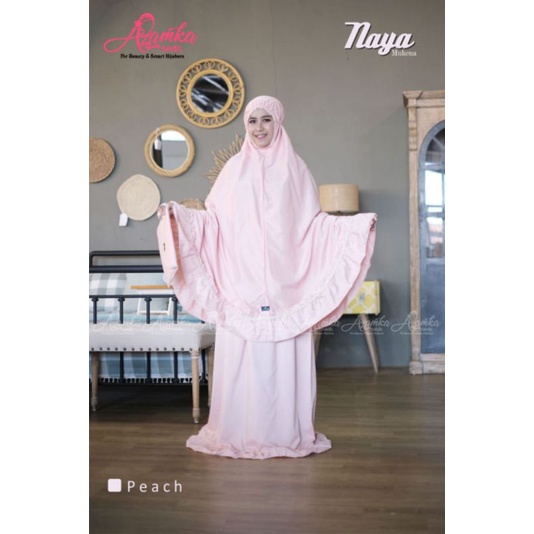 READY MUKENA NAYA by Azamka Hijab Faidh - Matterial Cotton Premium