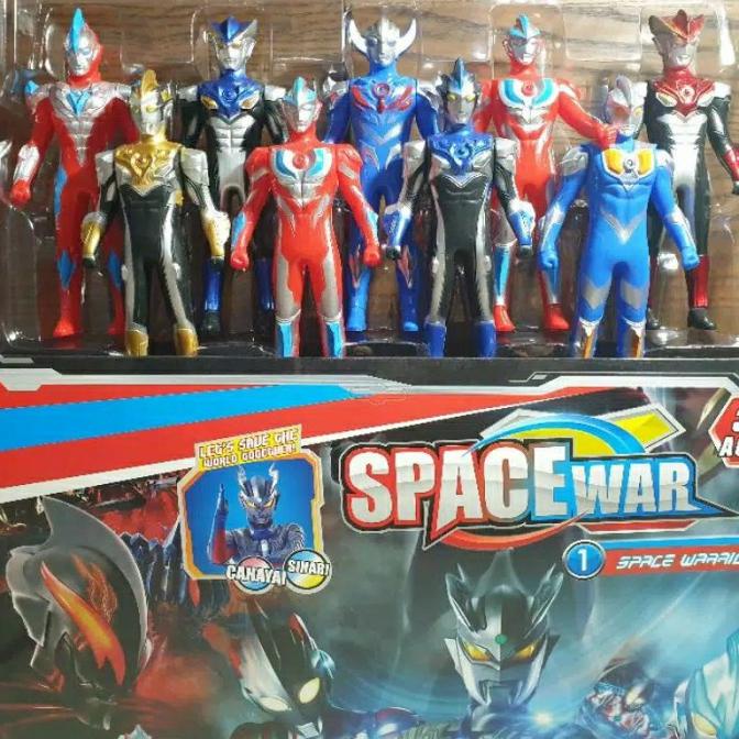 mainan ultraman figure figur ultraman 9 pcs ginga geed hero droiyan
