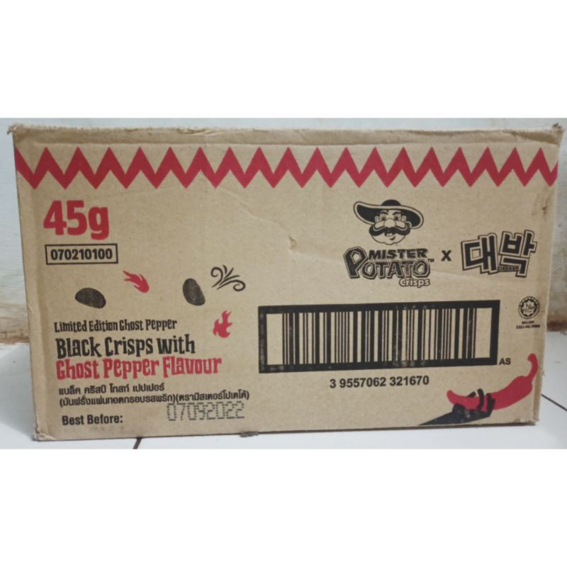 

Mister Potato Ghost Pepper 40gr 1 karton isi 24 klg