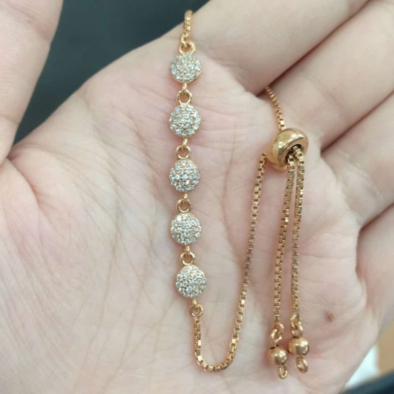 SinarBaru Gelang serut Silver925 perhiasan gelang perak lapis emas