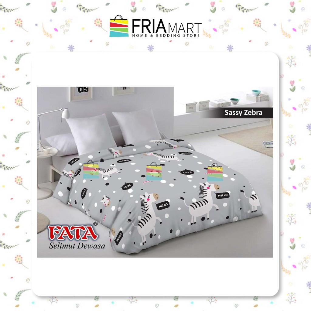 FATA Selimut Bulu 200x200 JUMBO Motif Dewasa Minimalis Murah bagian ke-2 FRIAmart-SASSY ZEBRA