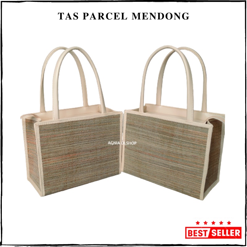 Tas Hampers Anyaman Mendong Keranjang Parcel Anyaman Lebaran Tas Mendong Hantaran