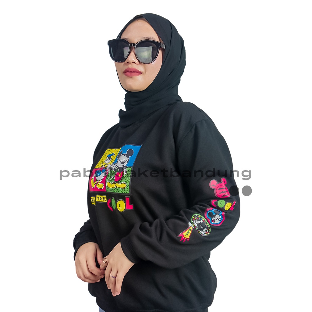 Disney II HOLY Sweatshirt Need To be Cool Mickey HITAM